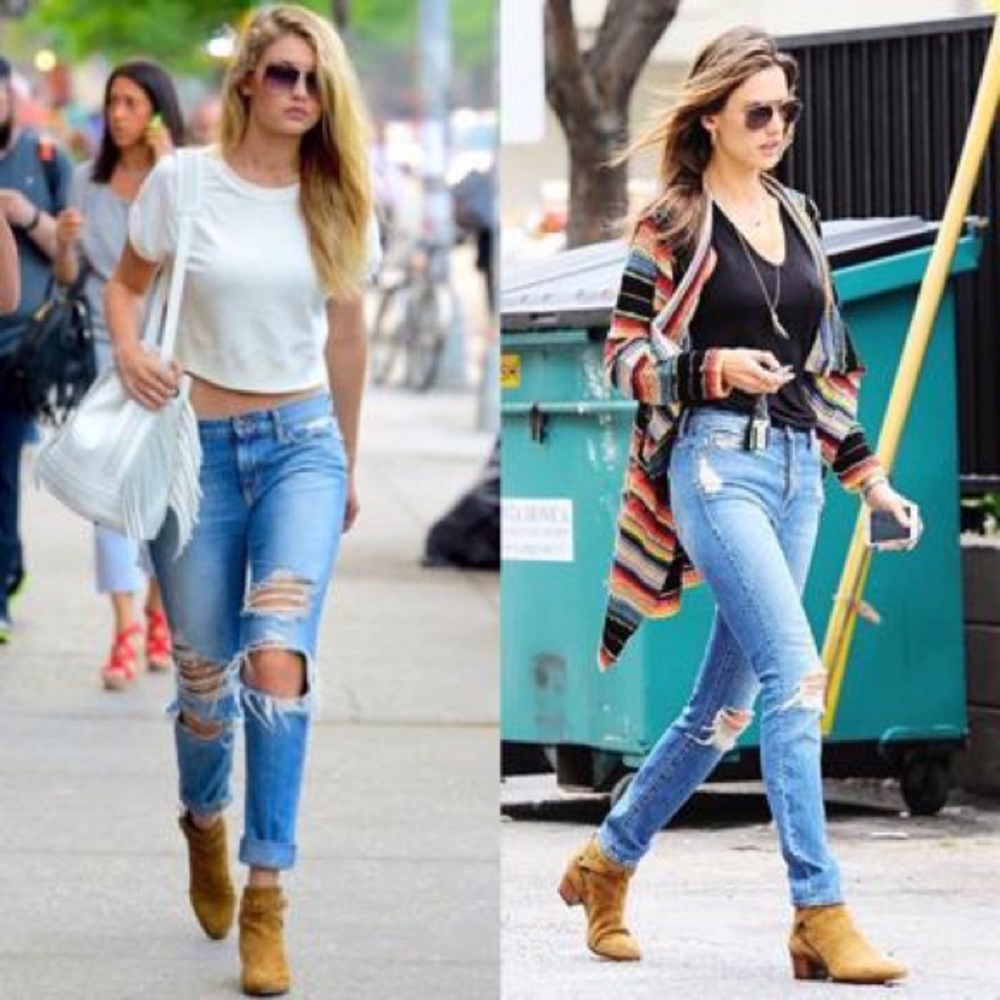 Yves Saint Laurent Jodhpur Suede boots sz 38.5